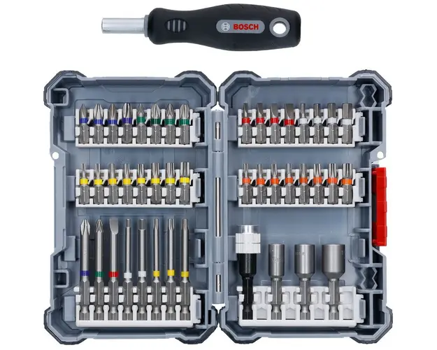 Set 45 accesorii pentru insurubat Bosch 2607017692, biti, adaptor bit