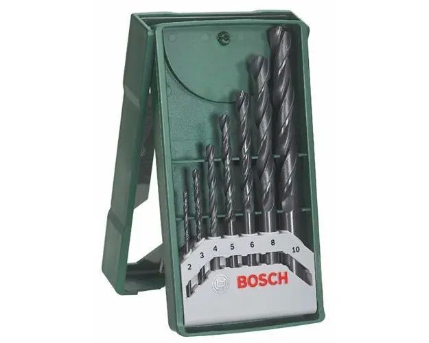 Set 7 burghie metal , dimensiune 2-10 mm