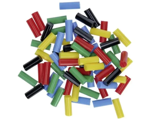 Set 70 baghete pentru lipit Bosch GLUEY Sticks Colour Mix, 7 mm diametru, 20 mm lungime