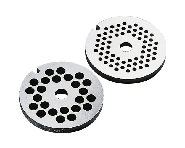 Set discuri/ site perforate pentru masina de tocat carne compatibil cu robotii de bucatarie MUM4 Bosch si MUM5 Bosch