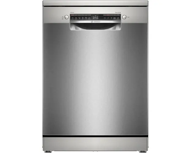 Masina de spalat vase Bosch SMS4HVI02E, 14 seturi, 6 programe, Home Connect, AquaStop, Clasa D, 60 cm, Inox antiamprenta