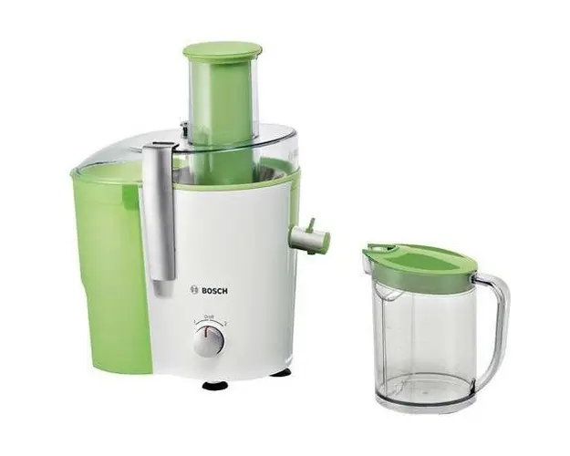 Storcator de fructe si legume MES25G0, 700 W, 2 viteze, sistem DripStop, verde/alb