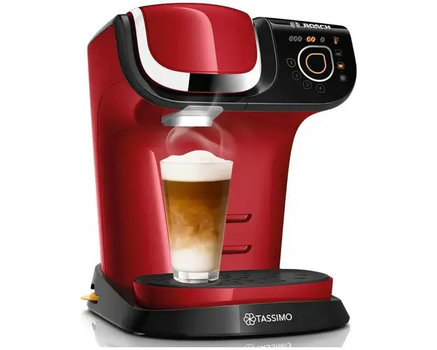 Espressor Bosch Tassimo MY WAY TAS6503, 1500W, 1.3 L, T-Disc, Tehnologie INTELLIBREW, 4 setari de memorie, capsule, Rosu