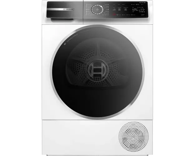 Uscator de rufe Bosch WQB245A0BY, Condensare si pompa de caldura, 9 kg, 14 programe, Clasa A+++, alb