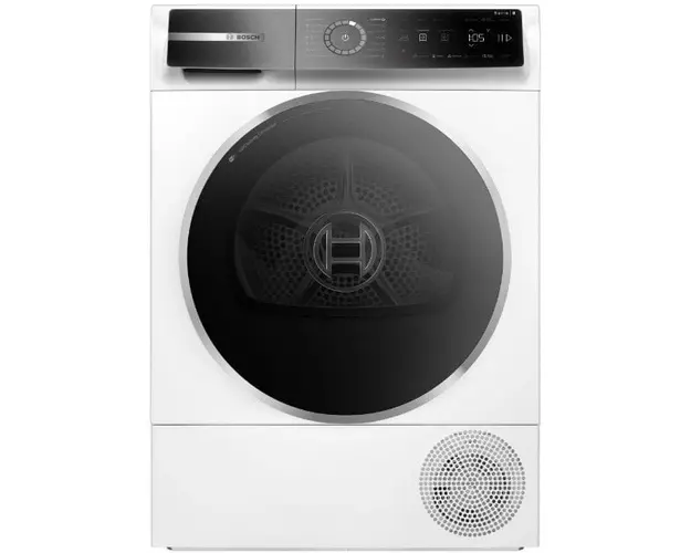 Uscator de rufe Bosch WQB246C0BY, Pompa de caldura, 9 kg, 15 programe, AutoDry Technology, Clasa A+++, Alb