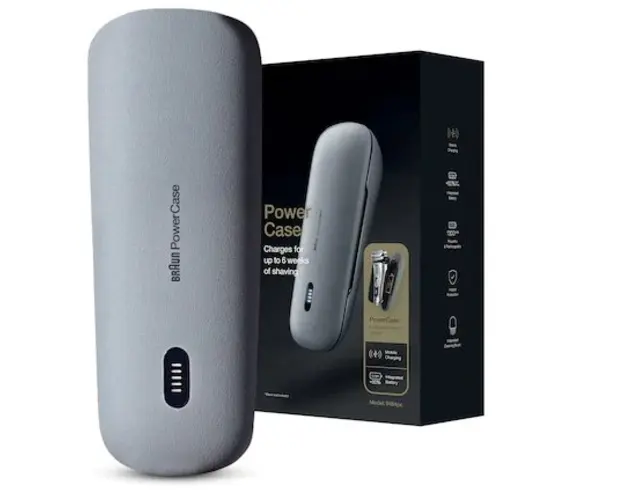 Statie de incarcare Braun Power Case 9484pc, compatibila cu Seria 9 si Seria 8, Gri