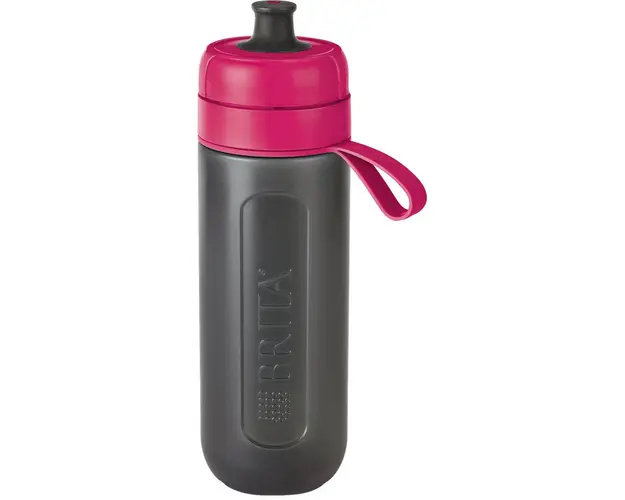 Sticla filtranta pentru apa Brita, model Fill&amp;Go Active roz, 600 ml