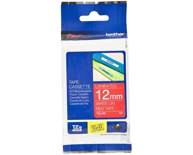 Banda laminata Brother TZE435, 12mm, 8m