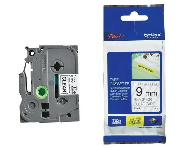 Brother TZES121 Tape 9mm Ribbon Cartridge