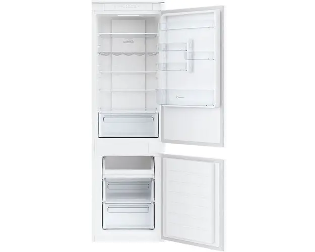 Combina frigorifica incorporabila CANDY CBT3518EW, No Frost, 248 l, H 177 cm, Clasa E, Wi-Fi, alb