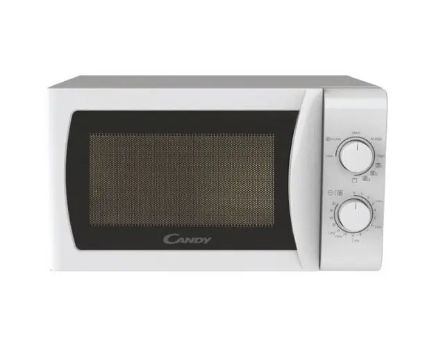 Cuptor cu microunde Candy CMG20SMW, 20 litri, 700 W, 5 nivele de putere, control mecanic, functie grill, alb