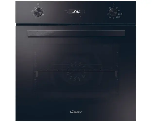 Cuptor incorporabil Candy FMBC P996S E0, Electric, 70 l, Autocuratare pirolitica, Steam, Conectivitate WiFi/ hOn app, Display touch control, Soft close, Clasa A, Negru