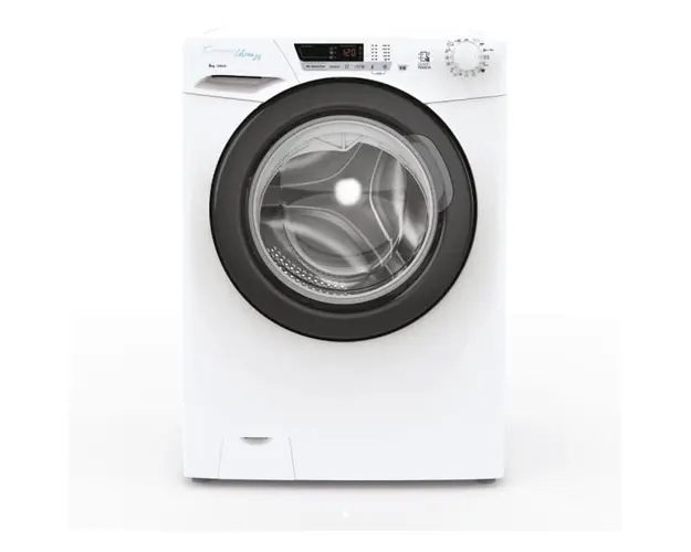 Masina de spalat rufe Candy HCU1282DB/1-S, 8 kg, 1200 RPM, 16 programe, Clasa D, Kilo Detector, Functie Calcare usoara, Alb