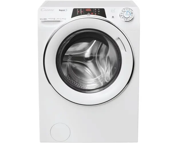Masina de spalat rufe cu uscator Candy Rapido ROW41494DWMCT-S, Spalare 14 kg, Uscare 9 kg, 1400 RPM, Clasa A, Wi Fi, Quick &amp; Clean, Motor Inverter, Steam, Alb