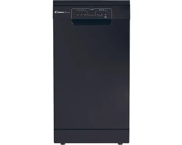 Masina de spalat vase Candy Brava CDPH 2L1047B, 10 seturi, 5 programe, 45 cm, Clasa E, negru
