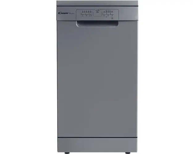 Masina de spalat vase Candy CDPH 2L1049S, 10 seturi, 5 programe, 45 cm, Clasa E, argintiu
