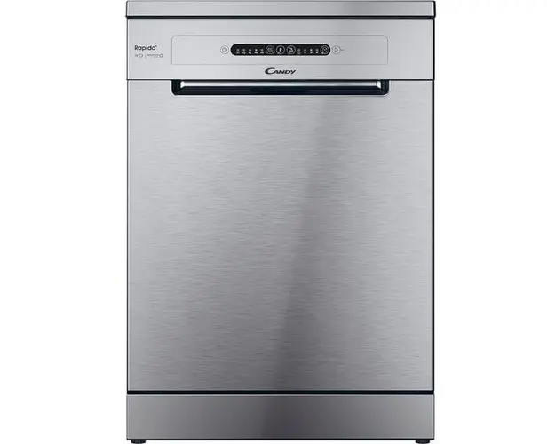Masina de spalat vase independenta Candy Rapido CF 3E9E0X, 13 seturi, 5 programe, 60 cm, Clasa E, inox