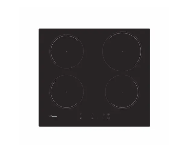 Plita incorporabila Candy CI642C, Inductie, 4 zone de gatit, 60 cm, Control touch, Sticla ceramica neagra