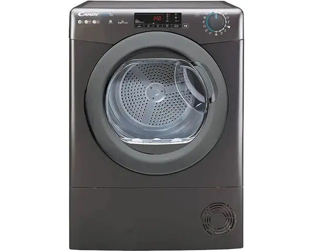 Uscator de rufe Candy CSOE H10A2TRER-S, Pompa de caldura, Wi-Fi, 10 kg, 14 programe, Clasa A++, negru