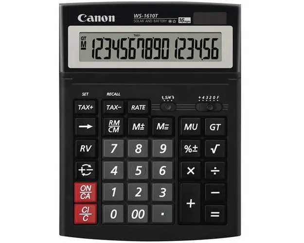 Calculator Canon WS-1610T, 16 Digit BE0696B001AA