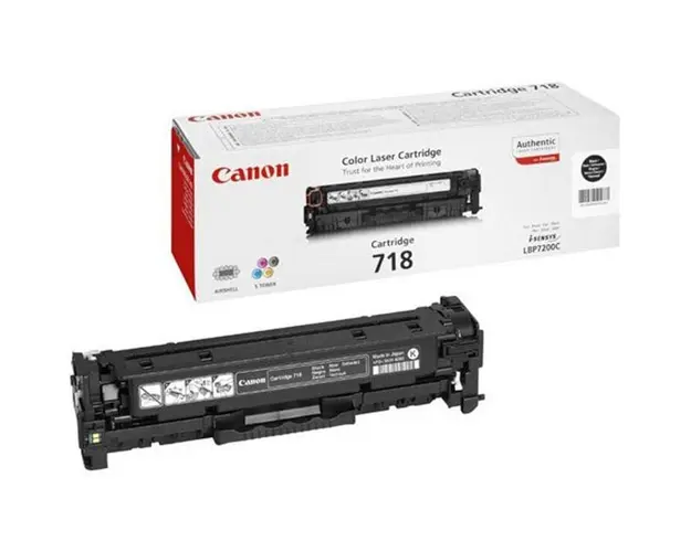 Canon Toner CRG718BK, Toner Cartridge for LBP-7200Cdn (3.4000 pgs, 5%) CR2662B002AA