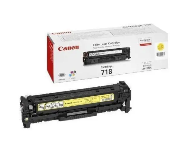 Canon Toner CRG718Y, Toner Cartridge for LBP-7200Cdn (2.900 pgs, 5%) CR2659B002AA