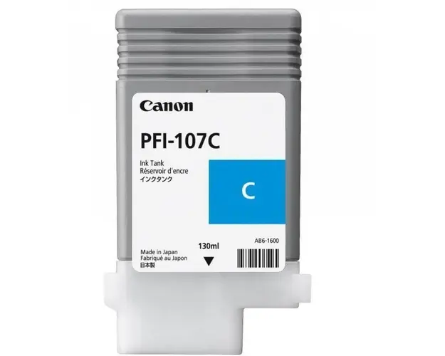 Cartus cerneala Canon PFI-107C, cyan, capacitate 130ml
