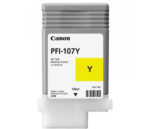 Cartus cerneala Canon PFI-107Y, yellow, capacitate 130ml