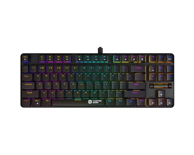 Tastatura Gaming Canyon GK-50 TKL Cometstrike RGB MX Red Linear Switch Mecanica