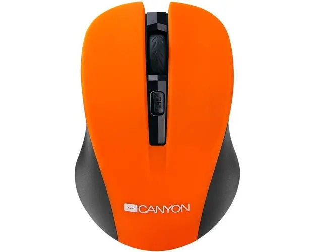 Mouse wireless optical 800/1000/1200 dpi, 4 btn, USB, power saving button, Orange
