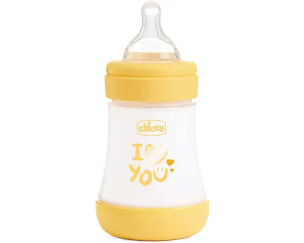 Biberon biofunctional anti-colici Chicco Perfect5 150ml, PP, tetina silicon, flux lent, unisex, 0luni+