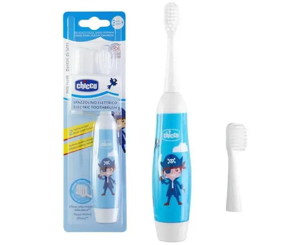 Periuta electrica pentru dinti Chicco, albastru, 3 ani+