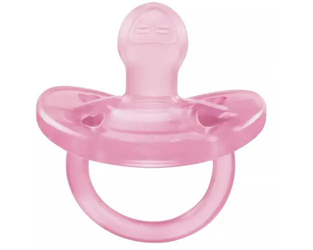 Suzeta anatomica din silicon, Chicco Physio Soft, roz, 6-16 luni