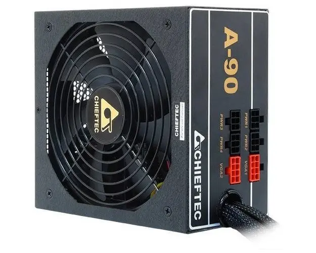 Sursa Chieftec GDP 550W, GDP-550C, Eff: &gt;90%, ATX 12V 2.3, PFCactiv,14cm silent fan, +12V 1: 45A, neagra