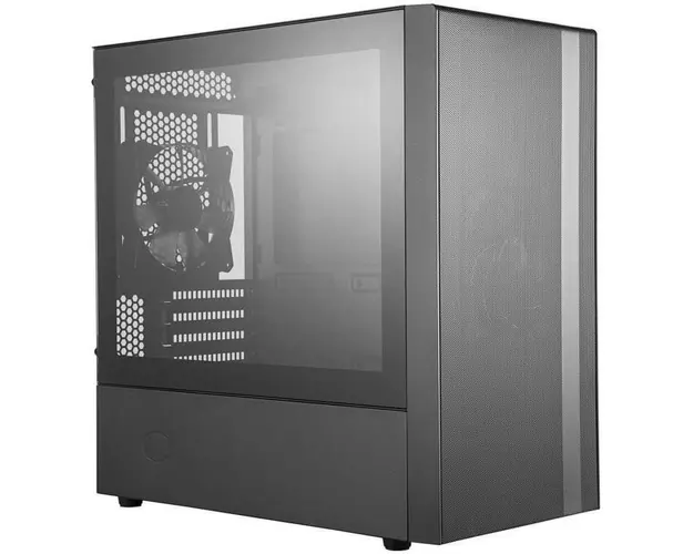 Carcasa Mini-Tower mATX, MasterBox NR400 fara ODD, tempered glass, black