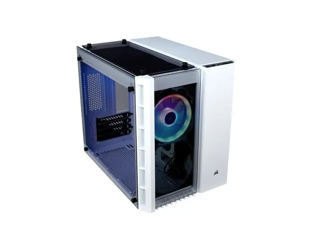 Carcasa Crystal Series 280X RGB Micro-ATX, Tempered Glass, White
