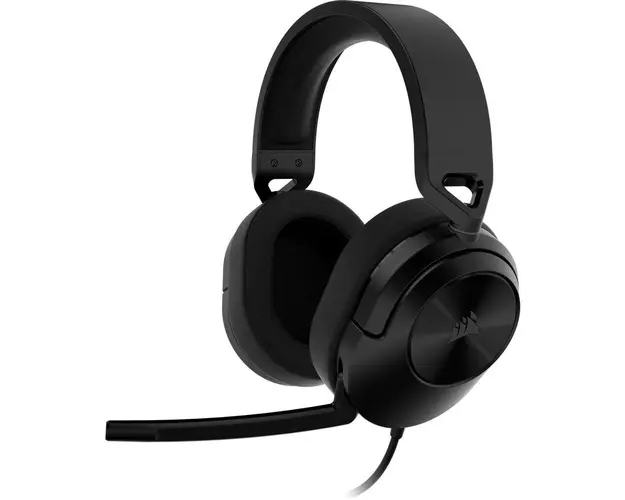 Casti gaming cu microfon Corsair HS55 Stereo, Negru Carbon
