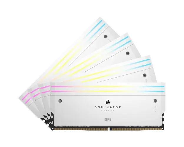 Memorie Dominator Titanium RGB White 64GB 6000MHz CL36 Quad Channel Kit