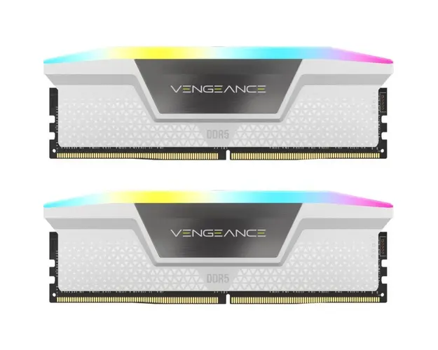 Memorie Vengeance RGB White 64GB DDR5 6000MHz CL40 Dual Channel Kit