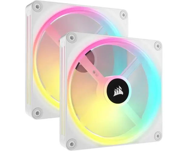 Ventilator / radiator Corsair iCUE LINK QX140 RGB 140mm Starter Kit White Two Fan Pack
