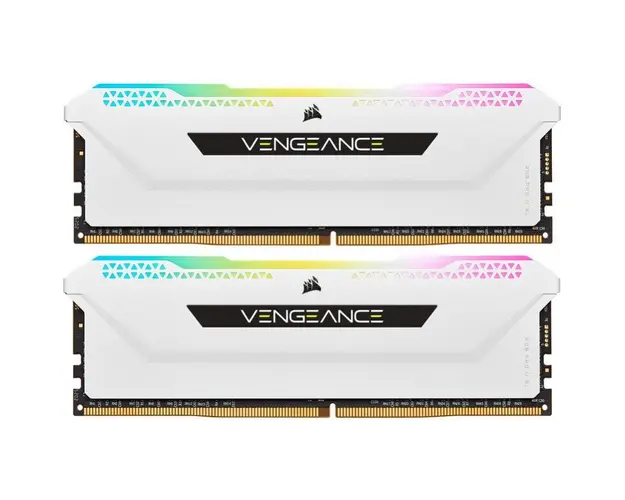 Memorie Vengeance RGB PRO SL White 32GB DDR4 3200MHz CL16 Quad Channel Kit