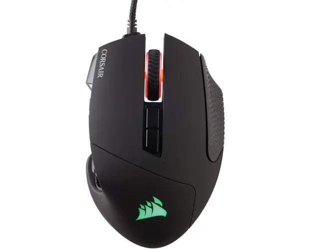Mouse gaming Corsair Scimitar Elite, Iluminare RGB, Negru