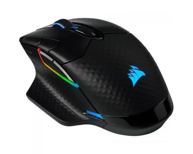 Mouse gaming DARK CORE WIRELESS, 8 butoane progamabile, 18k DPI, autonomie baterie 50 ore lightning off, negru