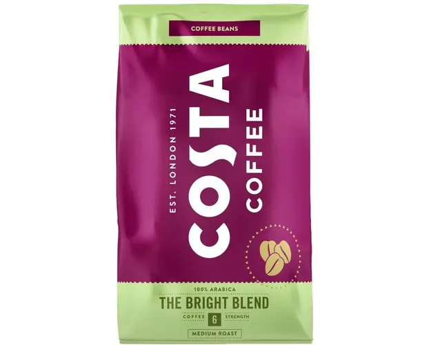Cafea boabe Costa Bright Blend, prajire medie, 1kg