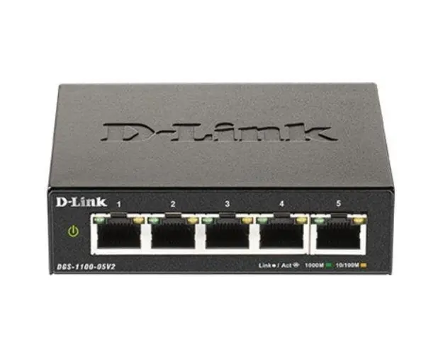 Switch DGS-1100-05V2, 5 porturi Gigabit