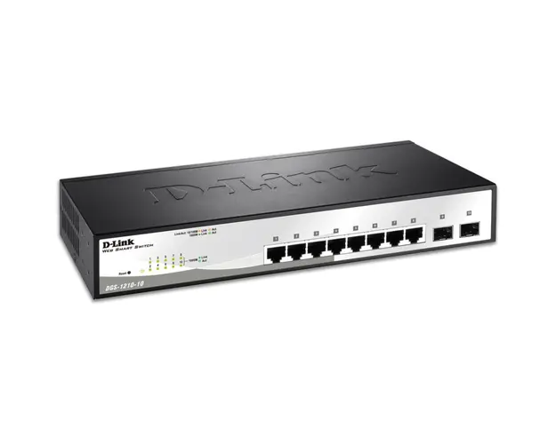 Switch 8 porturi Gigabit 802.3, 2 porturi combo