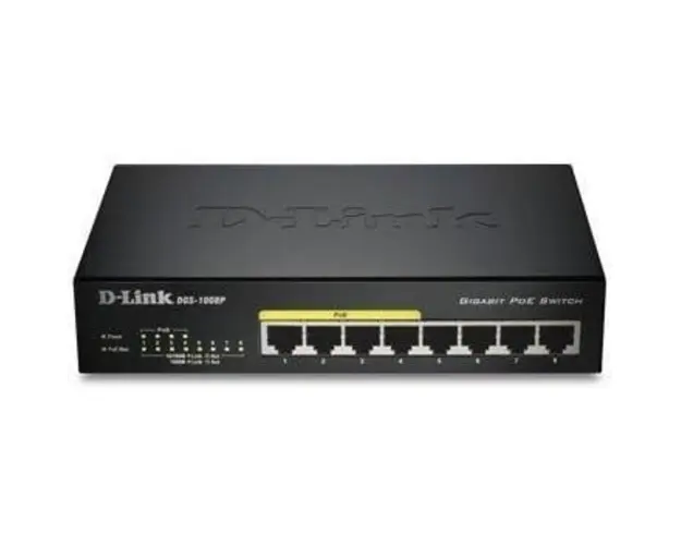 Switch dgs-1008p, 8-port