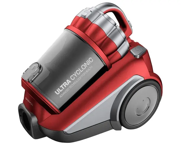 Aspirator fara sac RCC-250R, 800 W, 2.5 l, tub telescopic, filtru HEPA, rosu/gri