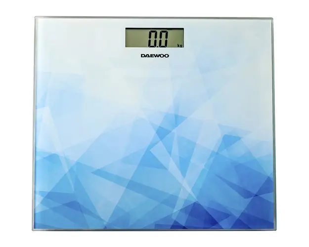 Cantar electronic de persoane DBS210AB, 150 kg, 100 g, auto zero, auto oprire,display LCD, albastru/abstract