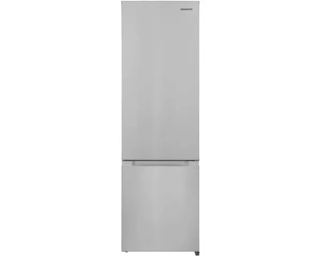 Combina frigorifica Daewoo DLF-260MEX, 260 l, Control mecanic, Iluminare LED, Clasa E, Usi reversibile, H177 cm, Inox